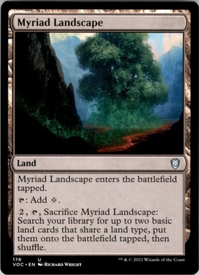 Commander: Innistrad: Crimson Vow #176 Myriad Landscape - Image 1 of 2
