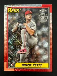 2025 Topps Update CHASE PETTY Silver Pack Mojo RC U90C-89 REDS - Picture 1 of 2