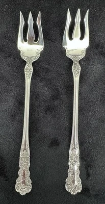 Tenedores de cócteles/mariscos Gorham “Buttercup” de plata de ley Foto 1 de 4