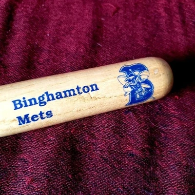 Bate de recuerdo de 18" de béisbol de ligas menores de los Binghamton Mets Foto 1 de 4