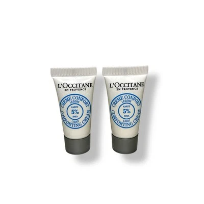 LOT 2 L'Occitane Light Comforting Cream 5% Shea 3mL/.1oz X 2 Travel Size - image 1 of 3