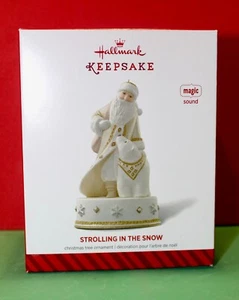 Hallmark 2014 Strolling in the Snow Keepsake Christmas Ornament NEW Magic Sound - Picture 1 of 3