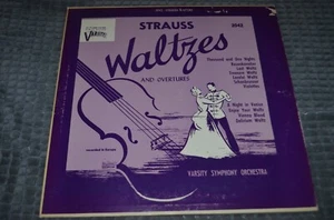  2042 STRAUSS Waltzes vinyl filled LP record album Varsity Symphony Orchestra - Bild 1 von 2