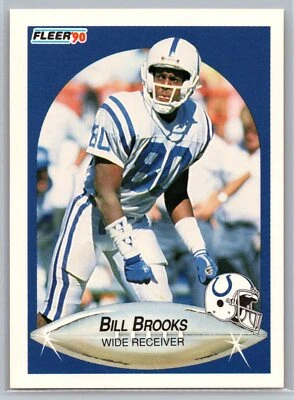 Bill Brooks 1990 Fleer FOOTBALL #229 Indianapolis Colts - Image 1 of 2