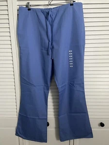 Cherokee Workwear Flare Scrub Pants Ceil Blue Women’s M NWT - Picture 1 of 2