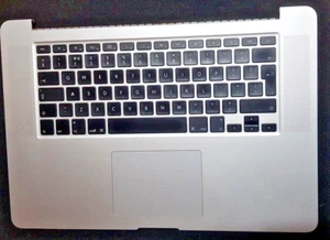 APPLE MACBOOK PRO 15 A1398 2012 EARLY 2013 TOPCASE PALMREST KEYBOARD TRACKPAD - Picture 1 of 8