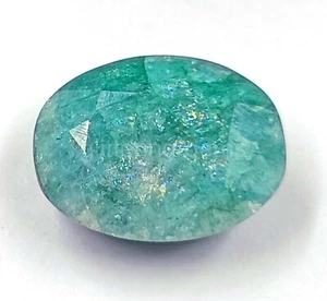 Lab-Created Green Emerald 9.05 Ct IGL Certified Oval Cut Loose Gemstone 5MSY - Picture 1 of 4