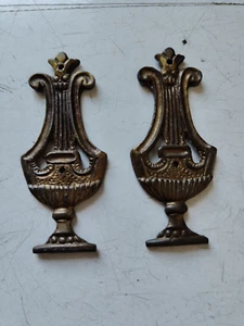 PAIR OF BRONZE/BRASS FRIEZES FIRST HALF 1800s - Picture 1 of 5