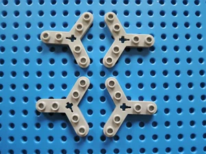 Lego 4 x Technic Propeller 3 Blätter 32125 neu hellgrau 10257 7738 60043 9446 - Bild 1 von 1