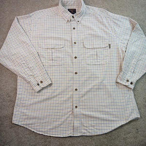 WOOLRICH Men's Size XL Check Reinforced Elbows Long Sleeved Shirt  - Picture 1 of 16