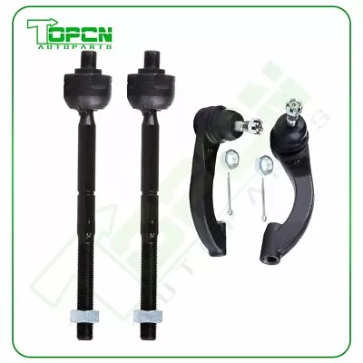4pcs For 2001-2006 Dodge Stratus Sedan Front Steering Inner & Outer Tie Rod Kit Foto 1 de 4
