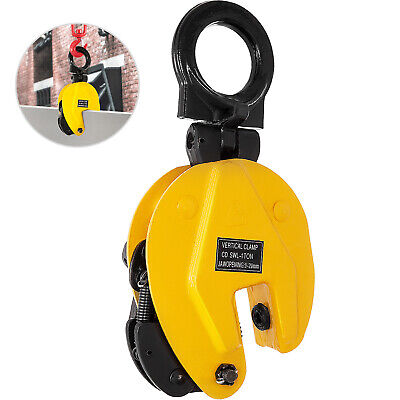 VEVOR 1T/1000KG Industrial Vertical Plate Lifting Clamp Steel 2200 Lbs WLL • 37.20£