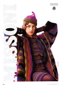 Anuncio de revista Missoni 1989 de moda vintage de 1 página - Imagen 1 de 1