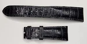 Authentic Patek Philippe Black Leather Watch Strap D34 21/16 mm, 64 + 122mm OEM - Picture 1 of 2