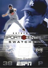 2005 Upper Deck ESPN Sports Center Swatches Baseball Card #EG Eric Gagne Jsy