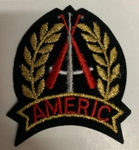 BLACK GOLD & RED VELVET EMBLEM IRON ON APPLIQUES LOT OF 9 - Picture 1 of 1
