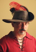 MUSKETEER RENAISSANCE Black Leather 