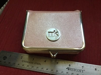 Bolsa organizadora de maquillaje cosmético Mary Kay gris vintage rosa Foto 1 de 4