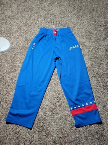 Philadelphia 76ers Sweatpants Mens Embroidered Nike Rewind 1966 Warm Up Pants XL Cover