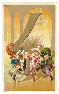 Chiffre 4 - Quatre - Chromo - Trade card - Picture 1 of 2
