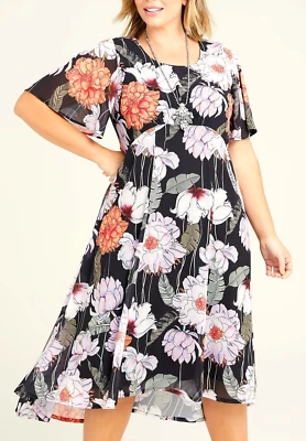 TS TAKING SHAPE plus size XS/ 14 Embroidered Peony Maxi Dress floaty NWT rrp$260 - image 1 of 4