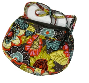 Vera Bradley Crossbody Purse Frannie Flower Shower Shoulder Bag Small Quilted - Picture 1 of 7