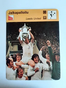1978 Editions Renconte Jalkapalloilu Leeds United FA Cup Winners Card - Picture 1 of 2