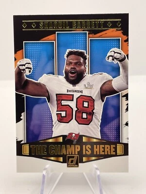 2021 Panini Donruss Football SHAQUIL BARRETT #CIH-20 Bucs THE CHAMP IS HERE - Image 1 of 2