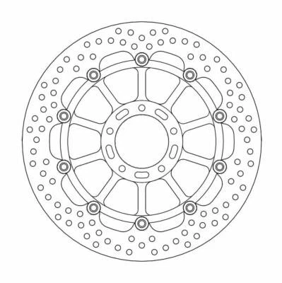 Disco de freno delantero Ducati Monster 796 ABS 2011-2014 Moto Masters Halo Foto 1 de 4