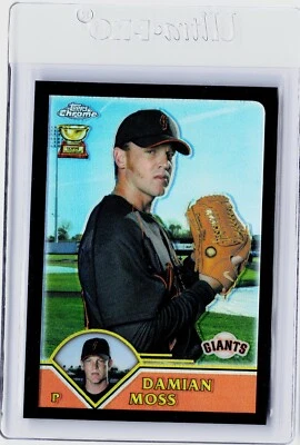 2003 TOPPS CHROME BLACK REFRACTOR #355 - DAMIAN MOSS #ED 169/199 - Image 1 of 2