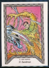 1990 Marvel Spider-Man Team-Up Trading Card #31 Sandman