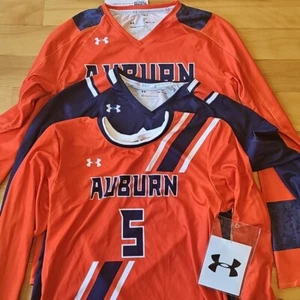 Lot of 3 Under Armour Auburn Tigers Volleyball Jersey Women's S Navy Blue Orange - Picture 1 of 14