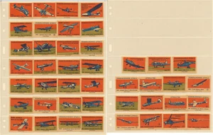 Czechoslovakia Historical Airplanes Letadla Cinderella Matchbox Aviation 43v MLH - Picture 1 of 8