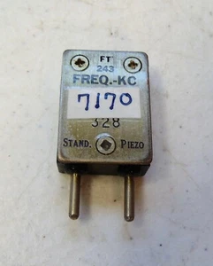 Radio militaire amateur 7170 KC 40 mètres FT-243 vintage cristal quartz - Photo 1/2