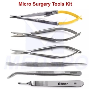 Surgical Castroviejo Suture Forceps Scissors Molt 9 Tweezers Microsurgery Tools - Picture 1 of 7