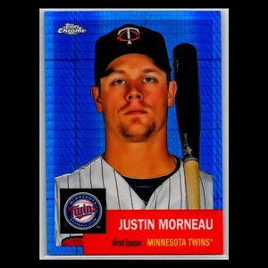 2022 Topps Chrome Platinum - #453 Justin Morneau Blue Prism Refractor - Picture 1 of 2
