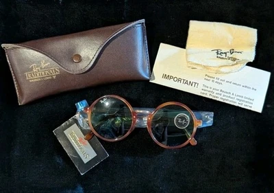 Nuevo Vintage B&L Ray Ban Retro Rubio Caparazón de Tortuga Unisex Gafas de Sol Lente Verde Foto 1 de 4