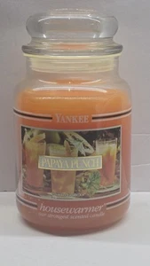Yankee Candle - PAPAYA PUNCH - Discontinued. BLACK BAND. Housewarmer. RARE. New - Picture 1 of 8