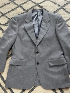 Giacca cappotto tuta sportiva vintage Burberry lana seta 2 bottoni taglia piccola - Foto 1 di 12