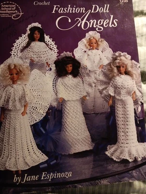 American School of Needlework 1235 Crochet Fashion Doll Angels by Jane Espinoza - Image 1 of 2