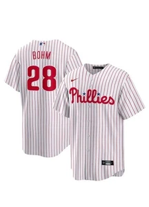 Herren Large Alec Bohm #28 Philadelphia Phillies MLB Stitch Trikot weiß Large neu mit Etikett - Bild 1 von 8