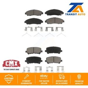 Front Rear Ceramic Brake Pads Kit For Honda Pilot Acura MDX ZDX KCX-100465 - Picture 1 of 9