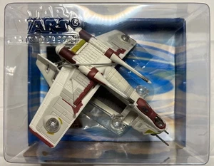 STAR WARS MICRO MACHINES ACTION FLEET REPUBLIC GUNSHIP SHIP 2002 UA55 - Picture 1 of 12
