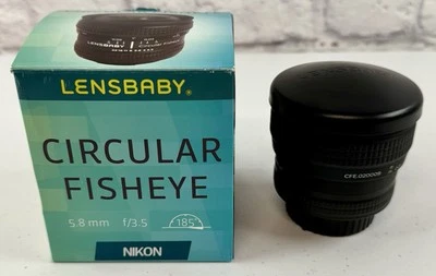 *MINT* Lensbaby 5.8mm f/3.5 Circular Fisheye Lens Nikon F2 #19036 - Image 1 of 4