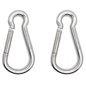 5.5 Inch Spring Snap Hook Carabiner, 304 Stainless Steel Snap Hook Heavy Duty... - Picture 1 of 7