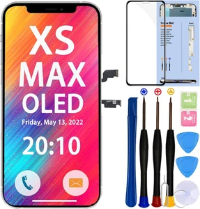 Per Iphone Xs MAX Sostituzione Schermo OLED,6.5 Pollici Display Touch Screen 3D NON L - Foto 1 di 8