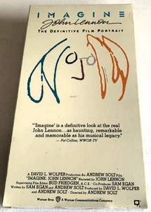 JOHN LENNON-IMAGINE:THE DEFINITIVE FILM PORTRAIT-VHS TAPE FACTORY SEALED-(Rock, - Imagen 1 de 3