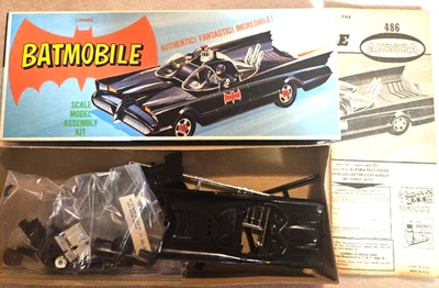 1966 Aurora Batmobile model kit complete and unassembled ... nice - Image 1 of 4