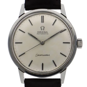 OMEGA Seamaster Silver SS/leather AT - Picture 1 of 7
