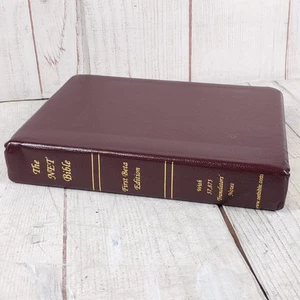 The NET Bible New English Translation FIRST BETA EDITION Bonded Leather Burgundy - Bild 1 von 12